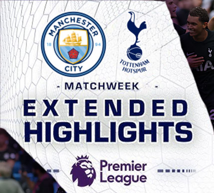 [Highlight] PremierLeague : แมนเชสเตอร์ ซิตี้ vs สเปอร์ส